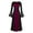 Hot Pink, variant on breaise Medieval Victorian Dress for Women 2024 Vintage Gothic Flare Long Sleeve Maxi Dresses Renaissance Color Block Lace Up Dress