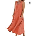 thumbnail image 5 of Minnieouse vestido de verano de las mujeres sin mangas boho tank vestidos chaleco playa kaftan largo casual desgaste diario vacaciones de viaje Type3 NO3, 5 of 5