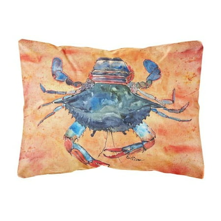 Highland Dunes Burgett Crab Orange Blue Indoor Outdoor Throw