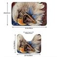 thumbnail image 3 of Xecao Eagle With USA Flags 2-Piece Vintage Seamless Anti-Skid Mat Set, featuring a stylish pattern for a safe and elegant toilet rug experience, 3 of 6