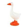 thumbnail image 2 of Resin White Key Figurine With Beak Hook, 7 inch Cute Orange Beak and Feet Decor Ornament for Entryway Tabletop, Bedroom, Living Room Shelf or Outdoor Garden, 2 of 6
