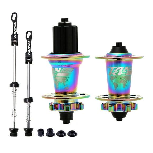 MTB Bike Hub Mountain Bike Front & Rear Hub Set 36 Holes 6 Bearings with Quick Release