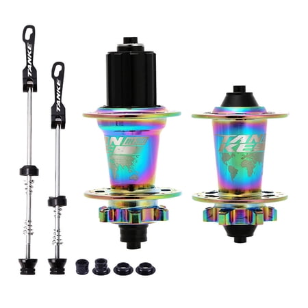MTB Bike Hub Mountain Bike Front & Rear Hub Set 36 Holes 6 Bearings with Quick Release