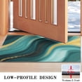 thumbnail image 3 of Teal Gold Marble Wave Pattern Door Rugs,Washable Non Slip Door Mats Indoor,Decorative Door Mats,Entry Mat Indoor for Entrance,Bedroom,Kitchen,Bathroom,17"x30", 3 of 6