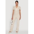 thumbnail image 3 of Women's Brushed Knit Contrast Trim Cropped Polo Shirt, 3 of 5