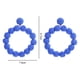 thumbnail image 2 of Pendientes colgantes de aro con bola de ratán para mujer, pendientes trenzados de paja de mimbre, pendientes de rafia, accesorios de playa de verano, regalos, 2 of 5