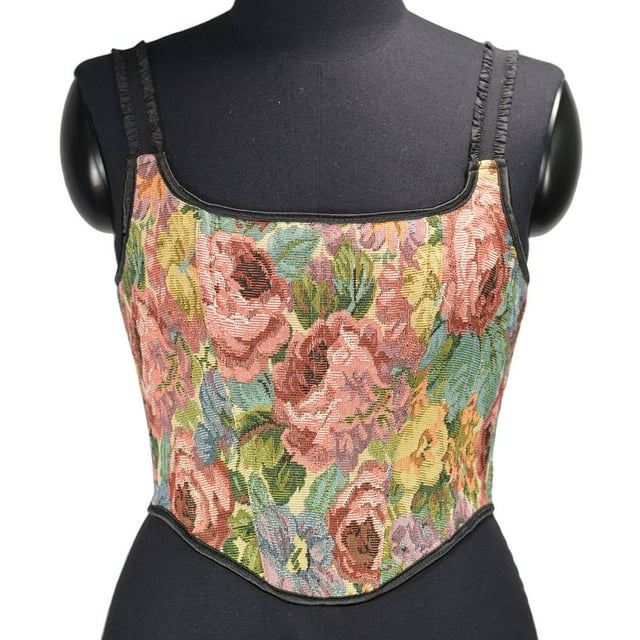 VEKDONE Women's Cape Sleeve Corset Summer Lace Up Corset Cosplay ...