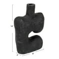 thumbnail image 2 of Bloomingville Modern Abstract Decorative Paper Mache Vase, Black (Each Will Vary), 2 of 9