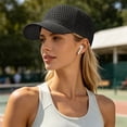 thumbnail image 4 of Yuanlong Unisex Baseball Cap Mesh Curved Brim Summer Sun Hat Solid Color Classic Outdoor Activities Cap, 4 of 5