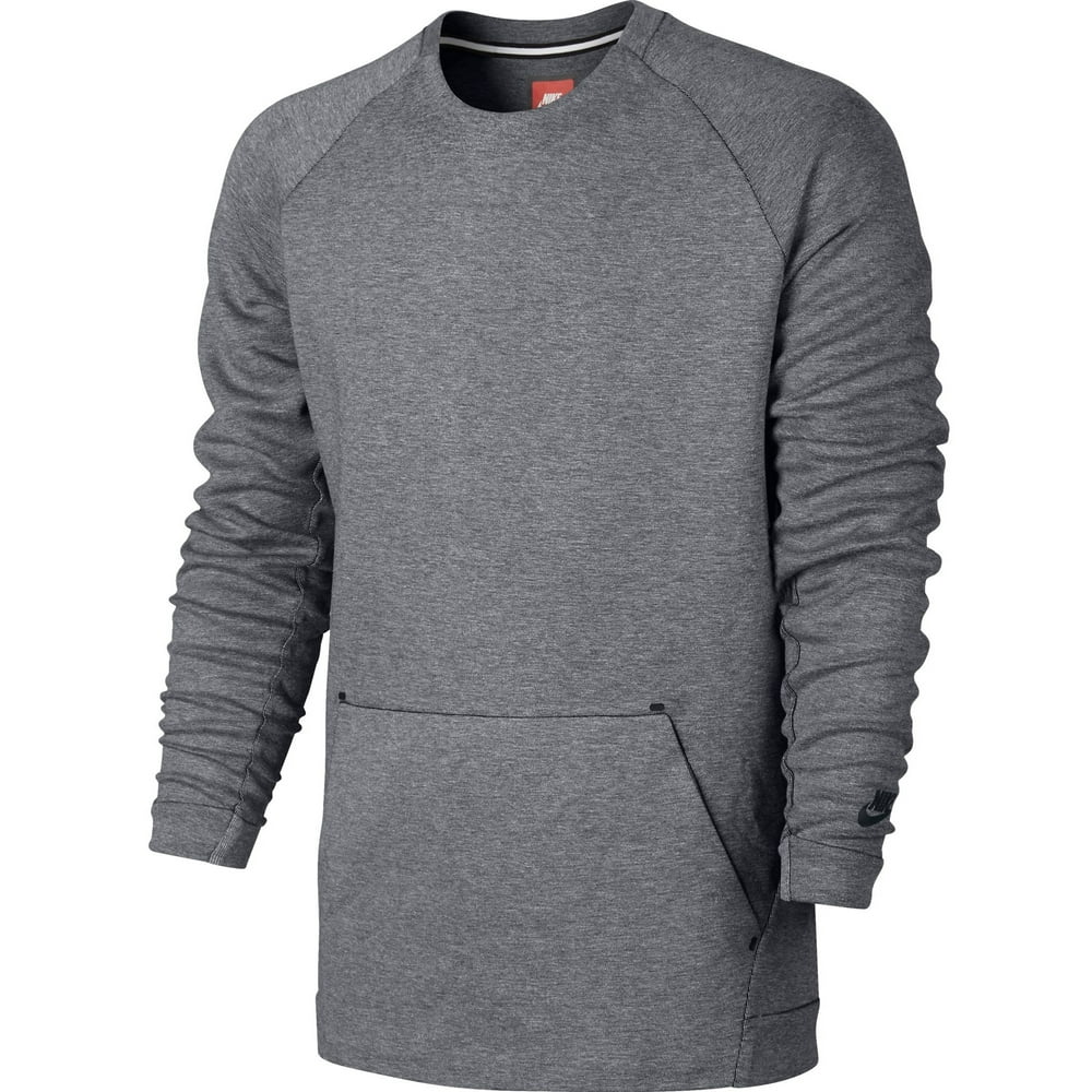 Nike - Nike Sportswear Tech Fleece Crew Neck Men's Sweatshirt Grey ...