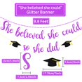 thumbnail image 2 of Banner decorativo de graduación She Believed She Could So She Did, 2 of 7