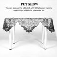 thumbnail image 3 of Halloween Spider Web Tablecloth Spider Web Table Runner Lace Spider Web Fireplace Decor, 3 of 8