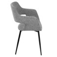 thumbnail image 3 of Contemporary Home Living Set of 2 Gray Fabric Dining Chair 32”, 3 of 5