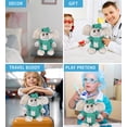 thumbnail image 2 of DolliBu Sitting Elephant Doctor Plush Toy - Super Soft Elephant Doctor Stuffed Animal Dress Up with Cute Scrub Uniform and Cap Outfit - Fluffy Doctor Toy Plush Gift - 9 Inches, 2 of 6
