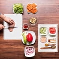thumbnail image 5 of Disposable Cutting Boards 30 Count, Collapsible Cutting Board Sheet with Built-in Crease, Flexible Plastic Cutting Mat for Kitchen and Commercial Use, 17 x 12 In White, 5 of 6