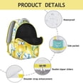 thumbnail image 4 of Lemon Themed Backpack - Fashionable School Bookbag for Teens & College Students, Spacious Rucksack with Laptop Compartment, Durable Lightweight Everyday Bag for High School & University, Great Gift, 4 of 6