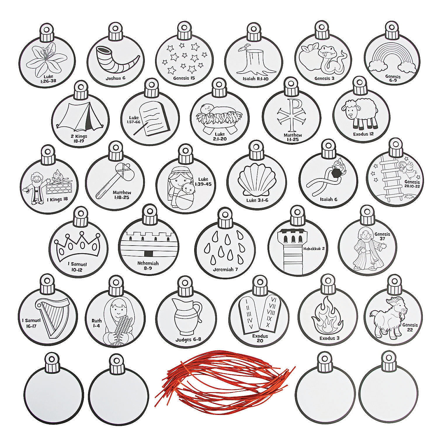 Free Jesse Tree Ornament Printables