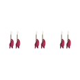 thumbnail image 1 of Sonducket 2 uds pendientes cadena pluma bohemio largo pendiente exhibición elfo joyería Navidad Halloween Acción de Gracias regalos rojo Type1 NO1, 1 of 6