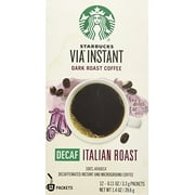 Starbucks VIA Decaf Italian Coffee 12 packets, 0.11 ounce (Packaging may Vary)
