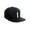 Black, variant on Classic Snapback 3D Alphabet A to Z Numbers Embroidered Initials Letters Flat Bill Cap - Black Red Hat, Letter N