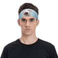thumbnail image 4 of Uemuo Puppy Licks Nose Printed Sports Headbands for Men Women,Moisture Wicking Workout Headband, Sweatband Headbands,Non-slip Workout Gym Yoga Headband, 4 of 9