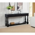thumbnail image 3 of Best Master Furniture Delphina Rectangle Transitional Console Table with 3 Drawers, Espresso, 3 of 4