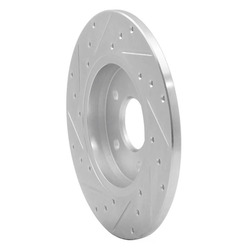 Dynamic Friction Company 631-20013R DFC Brake Rotor - Drilled And Slotted - Silver