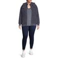 thumbnail image 2 of Terra & Sky Women's Plus Size Full-Zip Faux Sherpa Jacket, 2 of 5