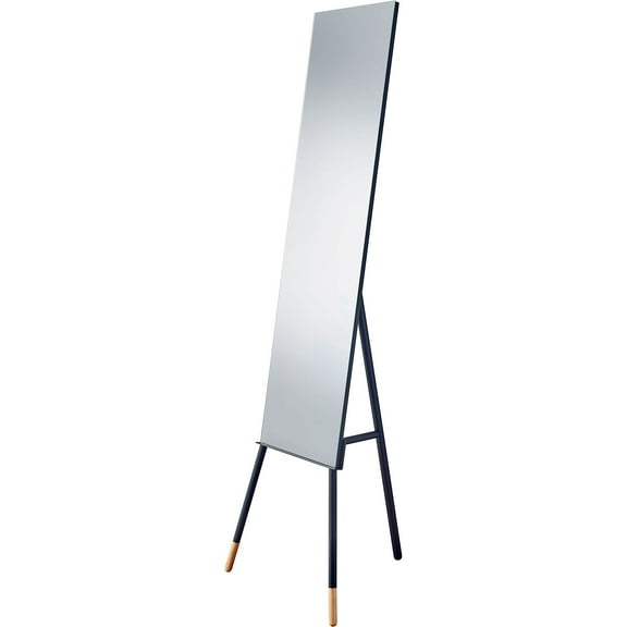 Adesso Home Louise Tri-Pod Floor Mirror 56.75"H Black & Natural Wood (WK-6287-01) WK6287-01