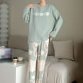 thumbnail image 4 of Pajamas For Women Set Comfortable Sleep Cozy 2 Piece Outfits With Fall Winter Sleepwear Loungewear Nightwear Nightclothes Homewear, 4 of 5