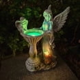 thumbnail image 4 of Birdeem Solar Garden Statue, Color-Changing LED Outdoor Decor for Yard, Fairy Resin Figurine with Auto On/Off, Solar Powered Light for Pathway Flower Bed Landscape, 4 of 6
