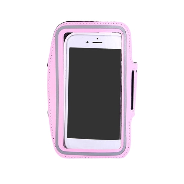 Brazalete deportivo resistente al agua para correr, funda para teléfono, ajustable, con llavero para correr, senderismo y ciclismo.