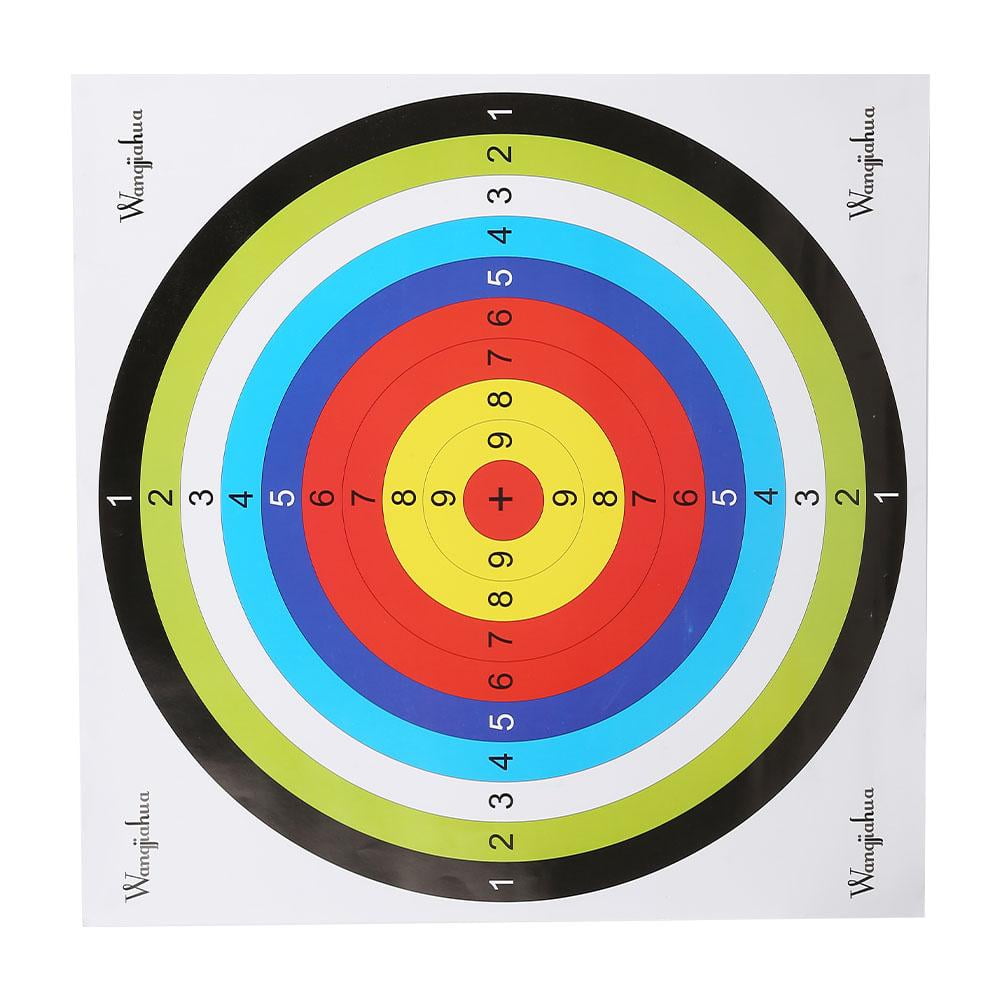 WALFRONT 10Pcs/Lot 42.5*42.5cm Archery Target Paper Face for Arrow Bow