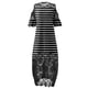 thumbnail image 5 of Vestidos Para Mujer Vestido de Talla Grande de Moda Cuello Redondo Estampado Encaje Patchwork Vestido Largo Vestido de Manga Corta Odeerbi ODB154586, 5 of 5