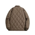 thumbnail image 6 of hopeusnice Men's Winter Quilted Padd Jacket Warm Outwear with Pockets Coffee M, 6 of 6