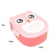 thumbnail image 2 of Caja de almuerzo, caja de almuerzo portátil de plástico con diseño de búho de dibujos animados, recipiente de almacenamiento seguro para microondas para ensalada, rosa (900 ml) oso de fresa  Hogar, 2 of 5