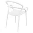 thumbnail image 5 of Pemberly Row Contemporary Dining Arm Chair in White, 5 of 12