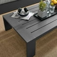 thumbnail image 6 of Modway Tahoe Outdoor Patio Powder-Coated Aluminum Coffee Table in Gray, 6 of 7