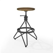 Crosley Furniture Kalen 29 Transitional Metal Stool in Brown/Matte Black