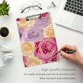 thumbnail image 5 of Flowers Roses and Floral Acrylic Clipboards 12 x 9 Inch A4 Size with Low Profile Clip Hanging Clipboard for Classroom School Office, 5 of 8
