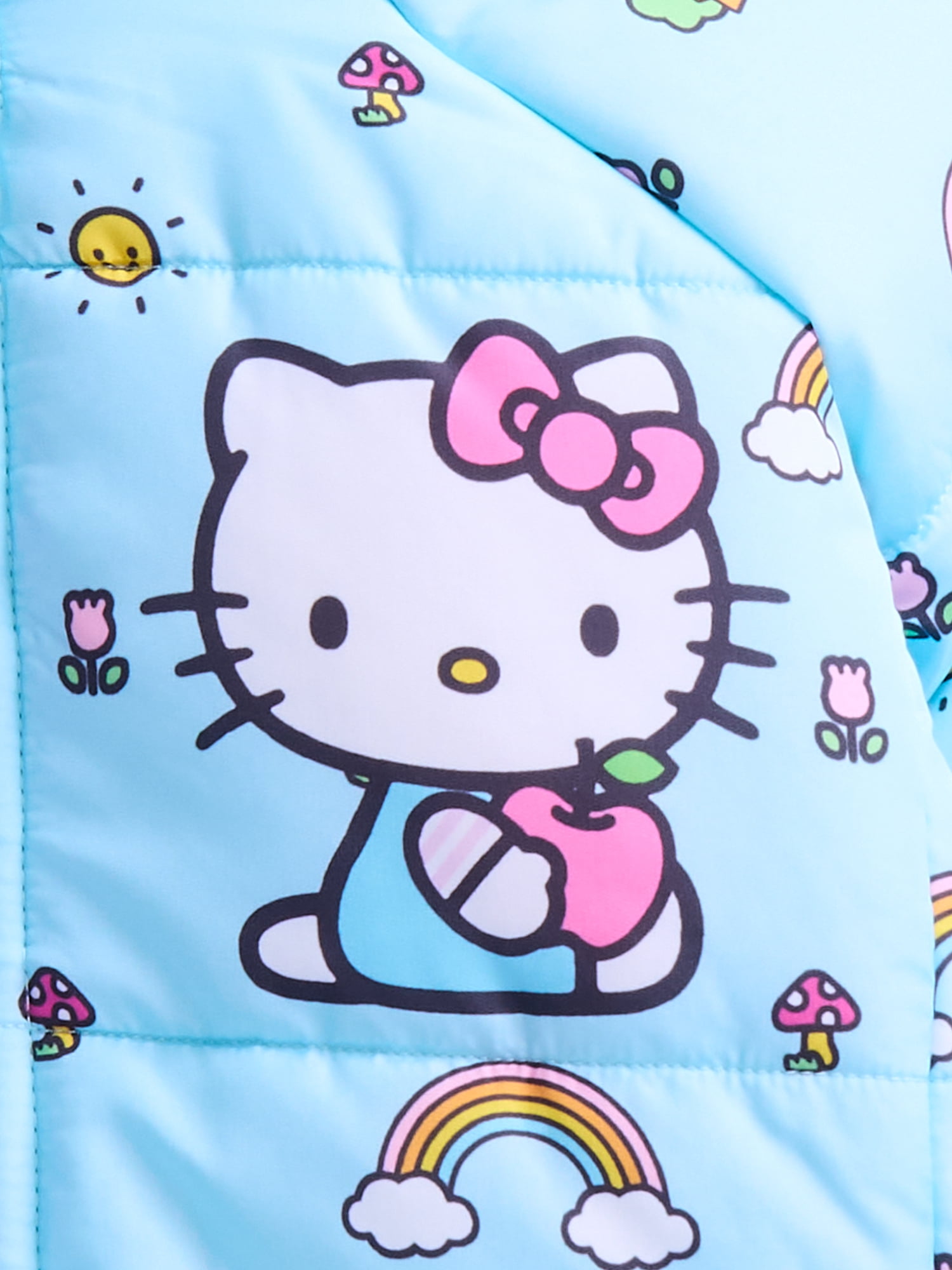 Hello Kitty Toddler Girls Hooded Puffer Jacket, Sizes 12M-5T