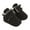 Black, variant on Round Toe Boots for Toddler Baby Snow Shoes Prewalker Boots Booties Toddler Soft First Girls Warming Boys Baby Shoes 0-9 Months(Beige,0-3 Months)