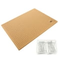 thumbnail image 2 of 1 Set Cork Board Macrame Board Knotting Craft Board for Measuring Bracelet Project with T Pins, 2 of 7