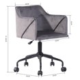 thumbnail image 3 of Silla de oficina FurnitureR silla de Escritorio Velvet gris Set de 2, 3 of 6