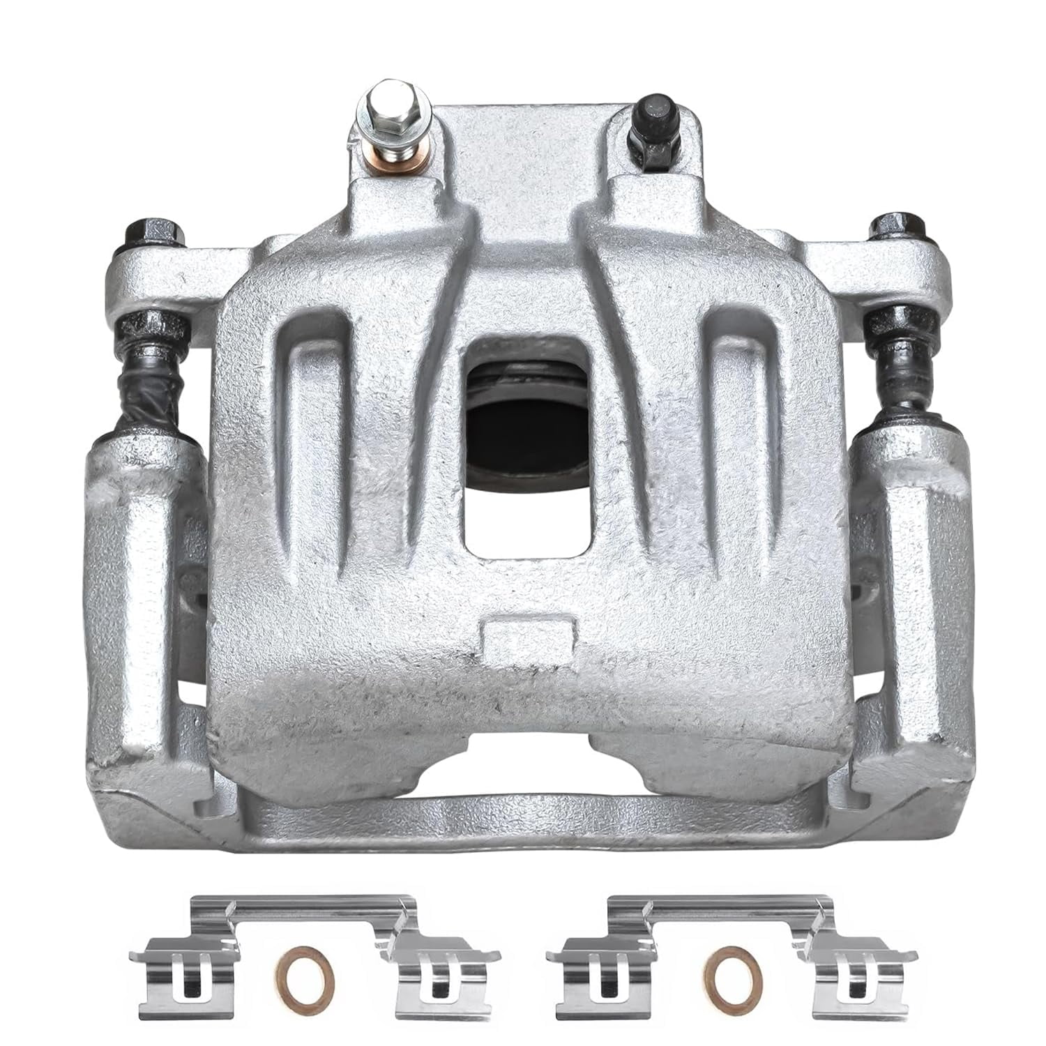 Detroit Axle - 2pc Front Brake Calipers for Dodge Challenger Charger Magnum Chrysler 300 Disc Brake Calipers with Brackets Replacement Brake Calipers Assembly