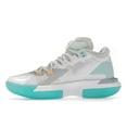 thumbnail image 2 of Jordan Men's Zion 1 White Dynamic Turquoise Basketball Shoes, from StockX, 2 of 5