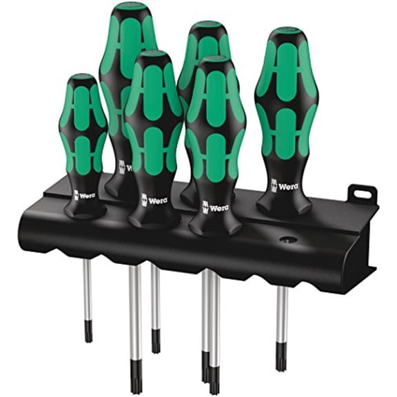 Wera TORX Screwdriver Set with Rack (6-Piece Set)