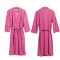 thumbnail image 3 of Women Water Absorption Bath Robe Solid Absorption Bath Robe Waffle Bathrobe Spa Home Dress Nightgown, 3 of 9