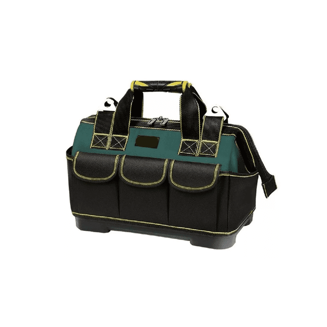 Bolsa Para Herramientas Con Fondo Antideslizante Negra con Verde