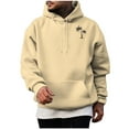 thumbnail image 3 of Mens Hooded Sweatshirts Iyufng,Hoodies for Men,Men Casual Fashion Solid Pullover Long Sleeve Hoodie with Pocket Sweatshirts,Mens Hoodies Pullover, 3 of 4